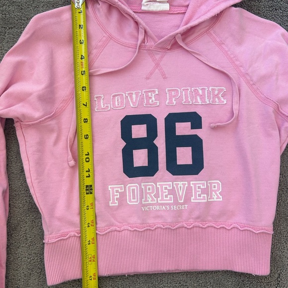 PINK Victoria’s Secret Pink Cropped Hoodie | Lightweight | Size S - Picture 5 of 6